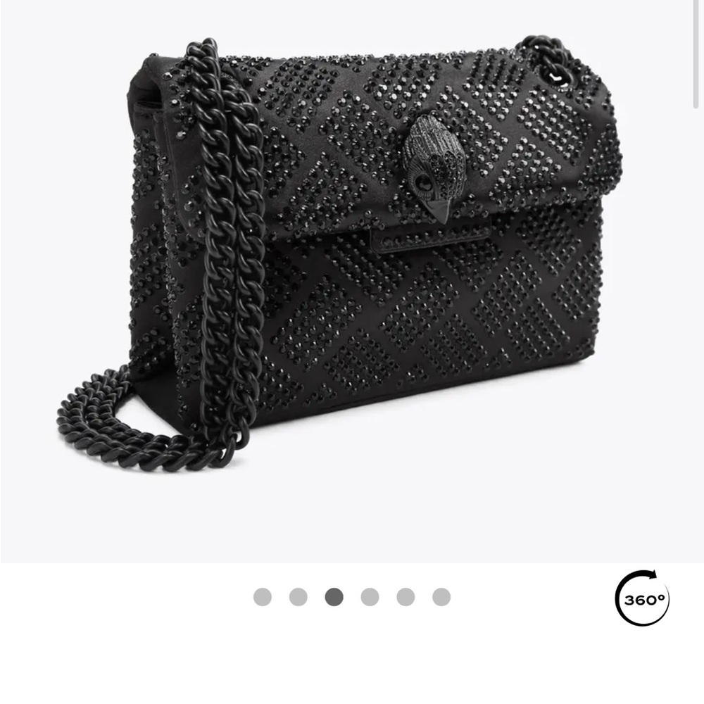 Kurt Geiger Black Studded Crossbody Bag